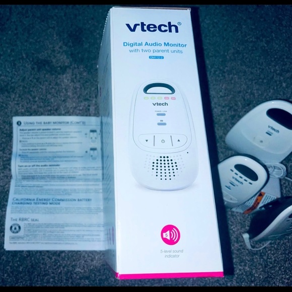 VTech DM112-2 DM111-2 Audio Baby Monitor 1000 ft of Digital Range 5-Level Sound - Picture 6 of 6
